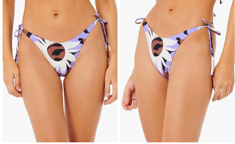 Rip Curl Women's Cala Nights High Leg Skimpy Bikini Bottoms NWT Large